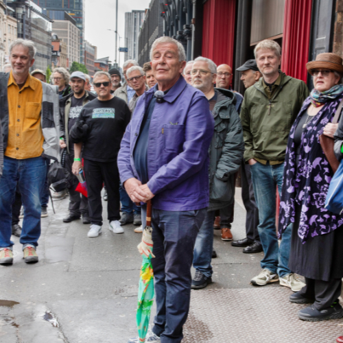 Funky Si on his walking tour